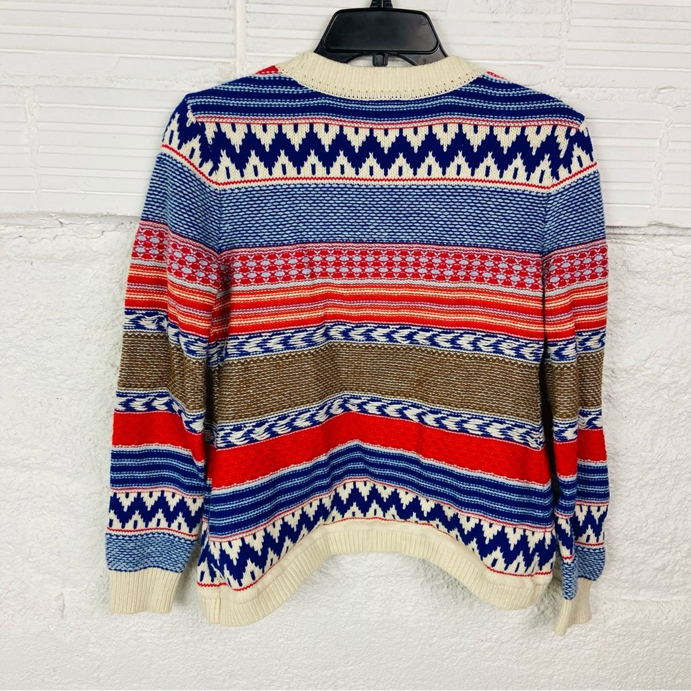 Copper Key Multicolor Patterned Knit Western Open… - image 7